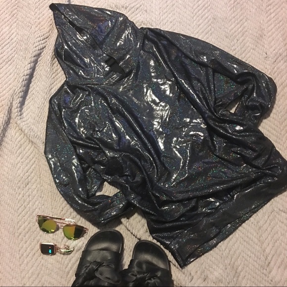 American Apparel Tops - Rainbow Glitter Galaxy Hoodie by American Apparel.
